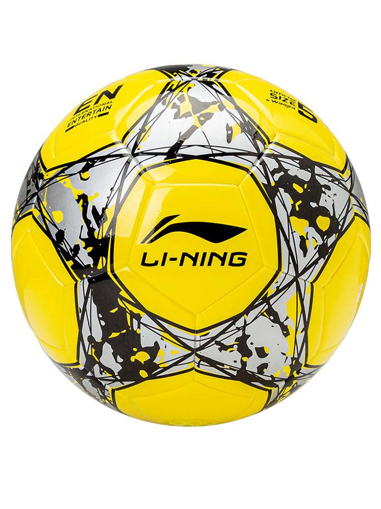 Li Ning Football Adult Competition Training Children and Youth Teaching Men and Women's General Examination Ball No. 5 Bright yellow