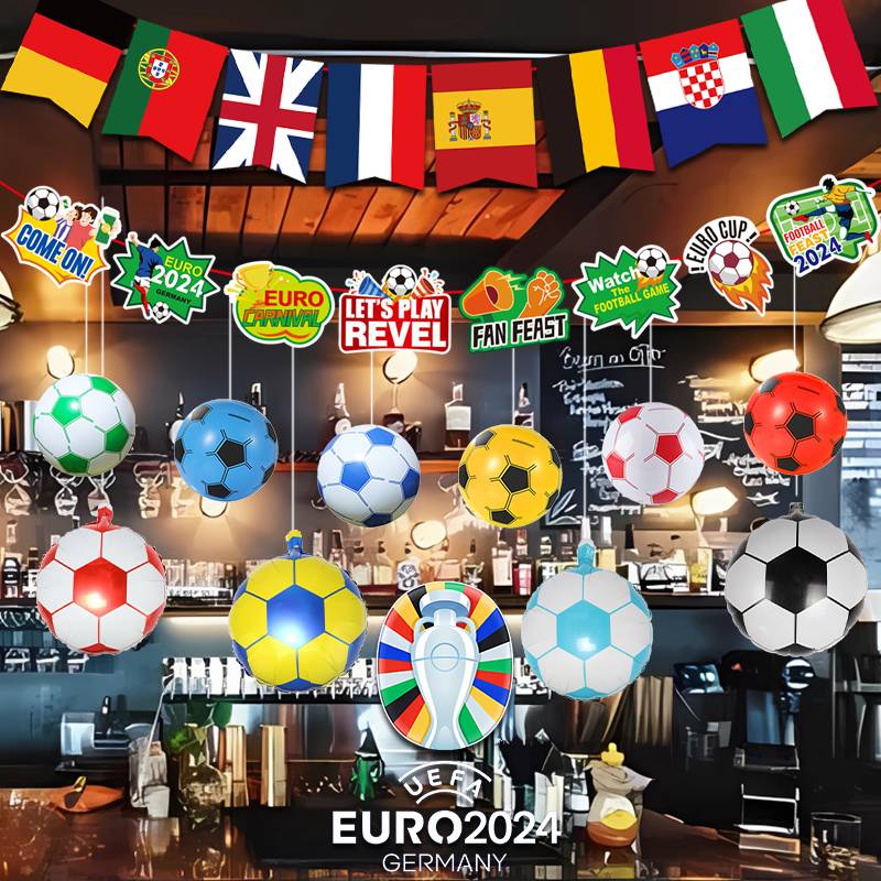 2024 German European Cup Decoration String Banner Lottery Bar to watch the ball atmosphere scene arrangement football jewelry
