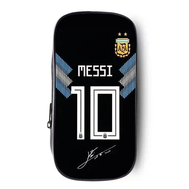 World Cup football Argentine team MESSI Messi 10 jersey junior high school elementary and middle school student stationery box pen bag