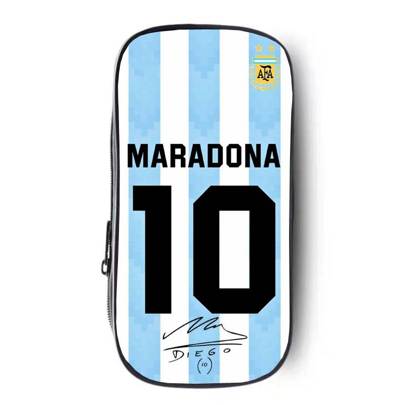 World Cup football Argentine team MESSI Messi 10 jersey junior high school elementary and middle school student stationery box pen bag