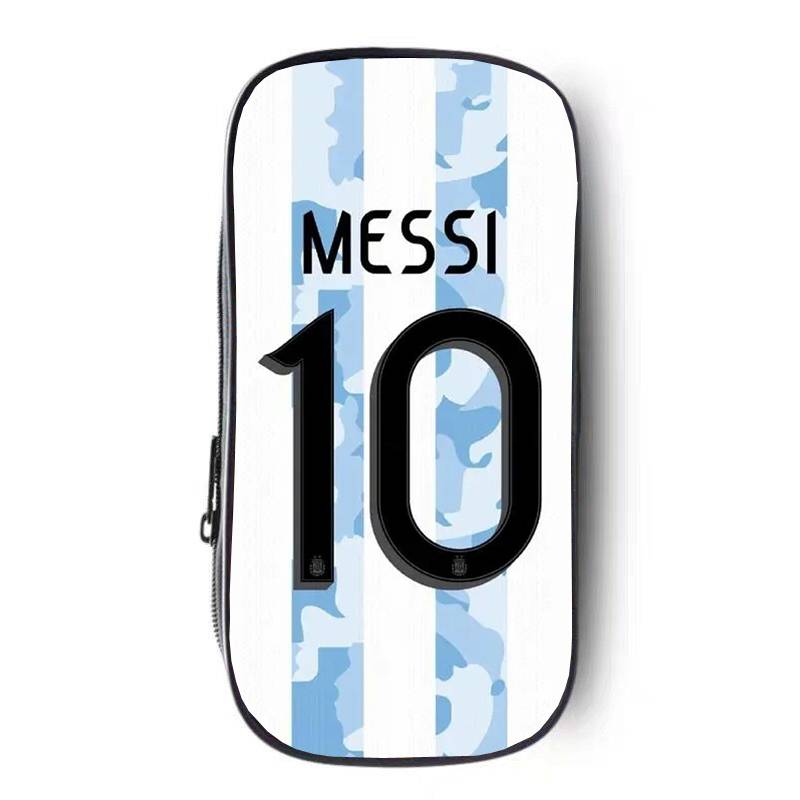 World Cup football Argentine team MESSI Messi 10 jersey junior high school elementary and middle school student stationery box pen bag