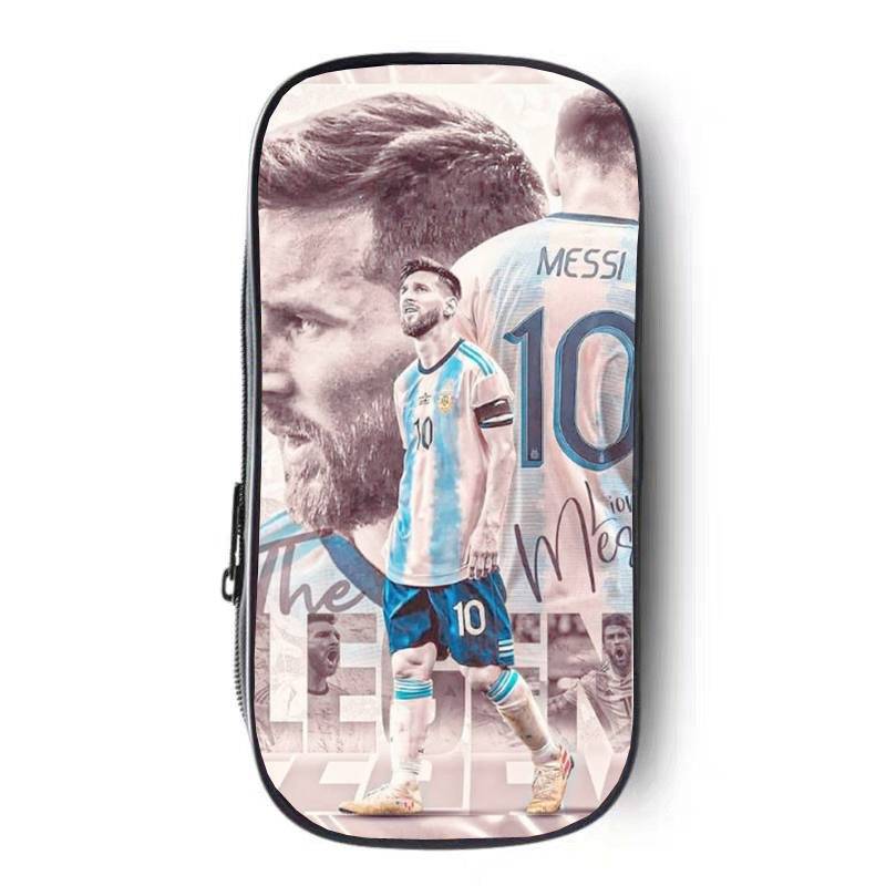 World Cup football Argentine team MESSI Messi 10 jersey junior high school elementary and middle school student stationery box pen bag