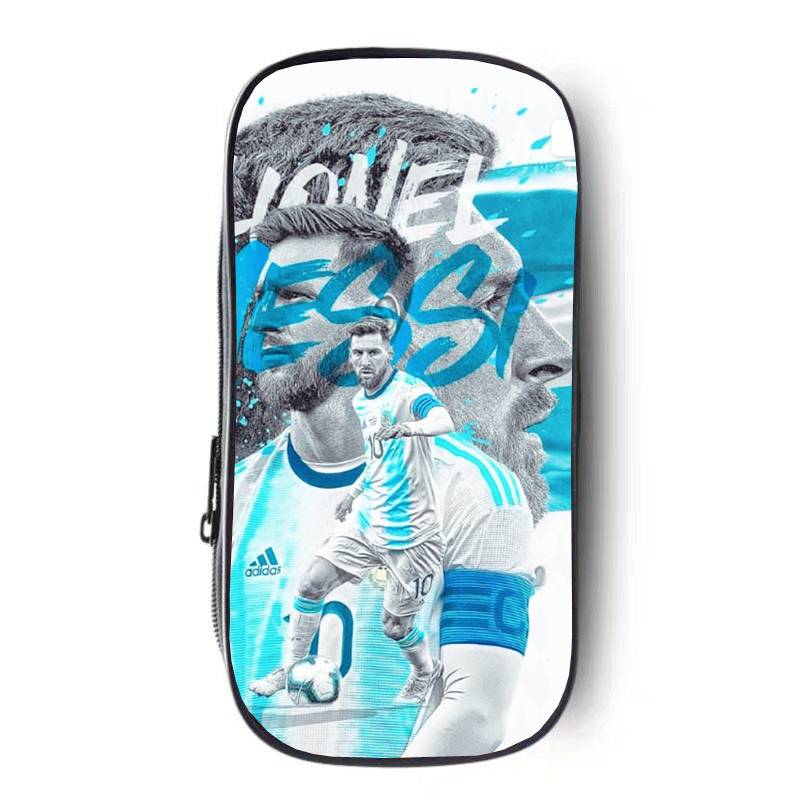 World Cup football Argentine team MESSI Messi 10 jersey junior high school elementary and middle school student stationery box pen bag