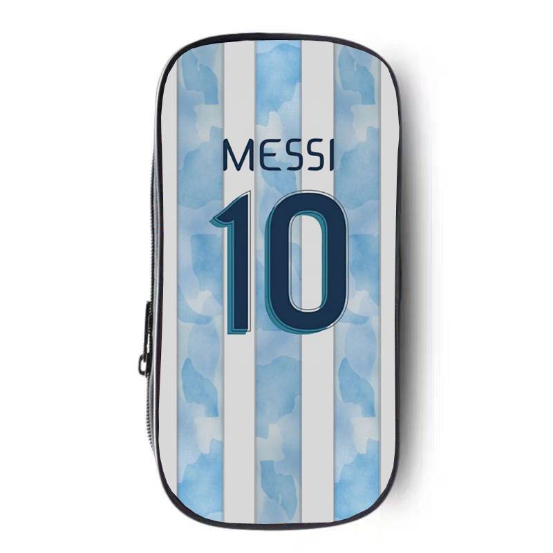 World Cup football Argentine team MESSI Messi 10 jersey junior high school elementary and middle school student stationery box pen bag