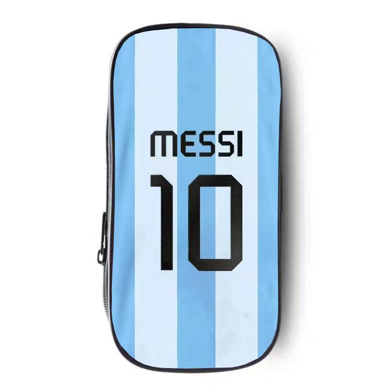 World Cup football Argentine team MESSI Messi 10 jersey junior high school elementary and middle school student stationery box pen bag