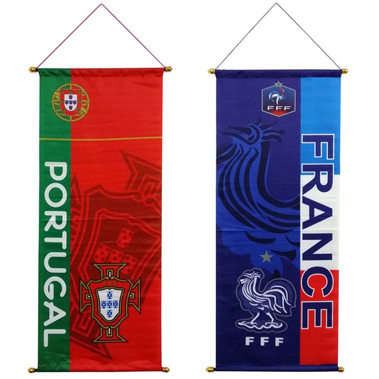 2022 Qatar World Cup Football Furniture Products Real Madrid Barcelona Bar Bar Bar Flag Hanging Poster Poster Decoration