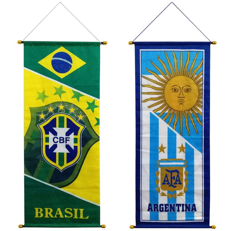 2022 Qatar World Cup Football Furniture Products Real Madrid Barcelona Bar Bar Bar Flag Hanging Poster Poster Decoration