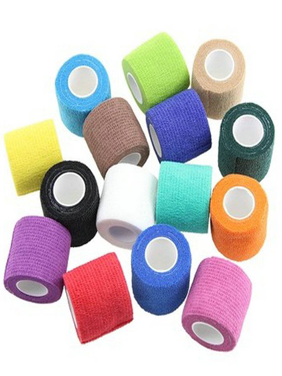 Elastic self -stick bandage Breath fixing tape scar pressing sports protective ankle, wrist knee pet writing football basketball