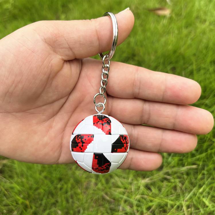 Red and white football