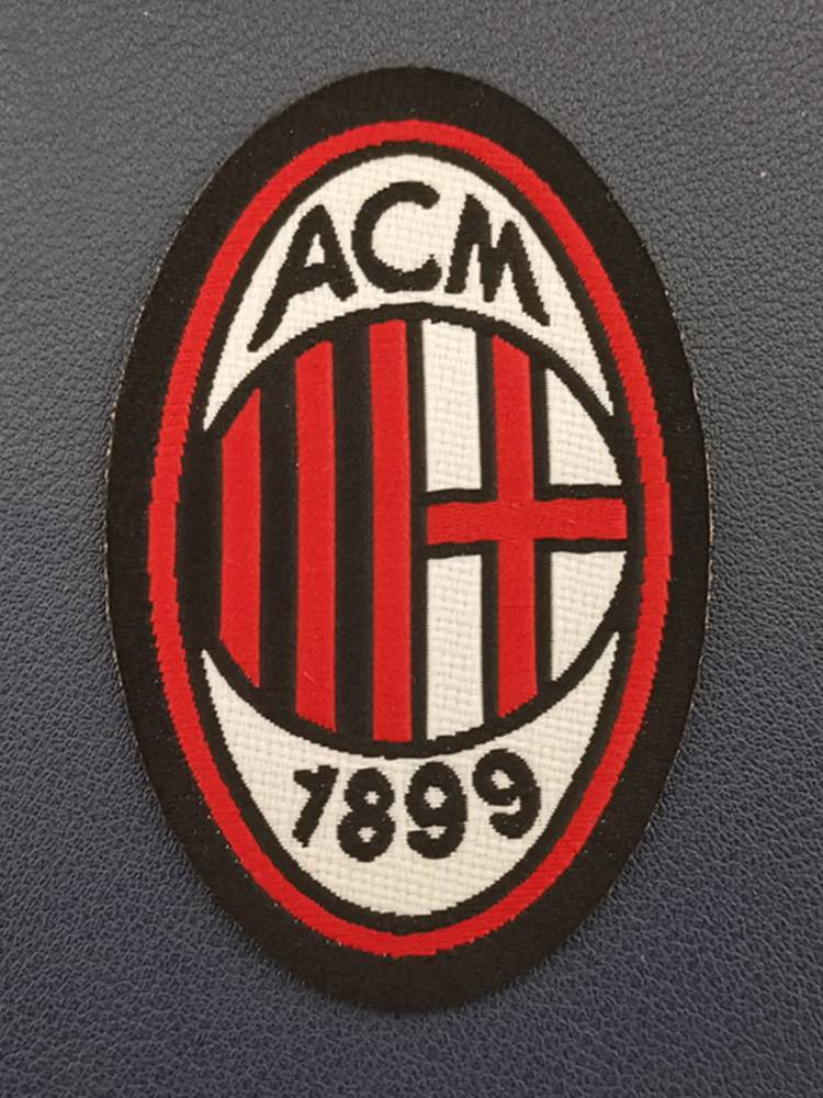 SOCCER EMBROIDERY BADGE WITH EMBROIDERY DUCT TAPE ON THE BACK