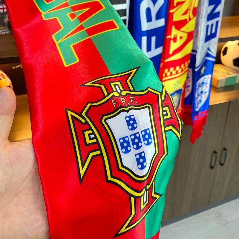 2024 European Cup Cup France, Portugal, Portugal Spanish football scarf and biblonary dressing fans