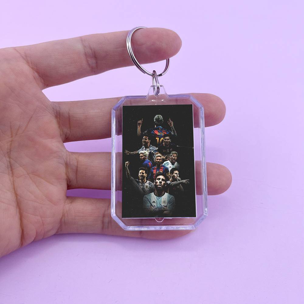 Messi C Rane Marmilbape Argentine Barcelona Real Madrid Football Stars around the keychain chain pendant