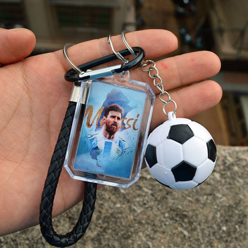 Messi C Rane Marmilbape Argentine Barcelona Real Madrid Football Stars around the keychain chain pendant