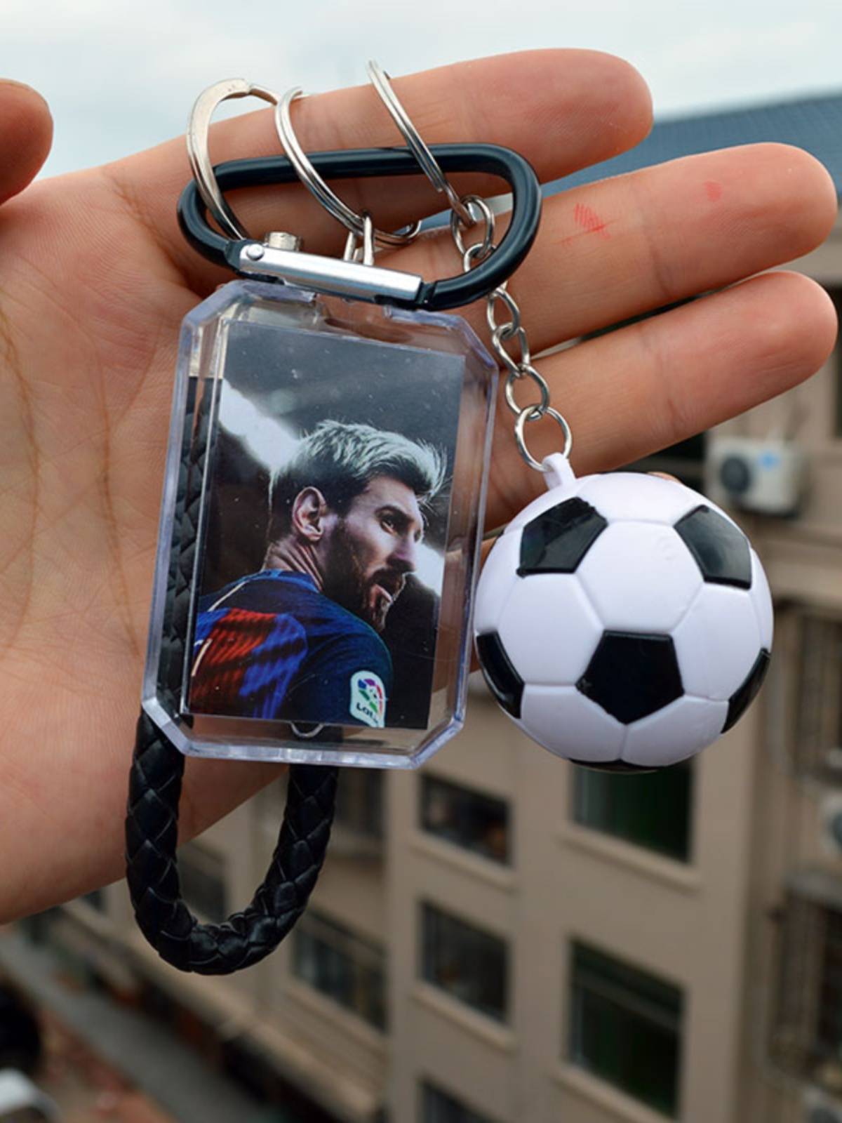 Messi C Rane Marmilbape Argentine Barcelona Real Madrid Football Stars around the keychain chain pendant