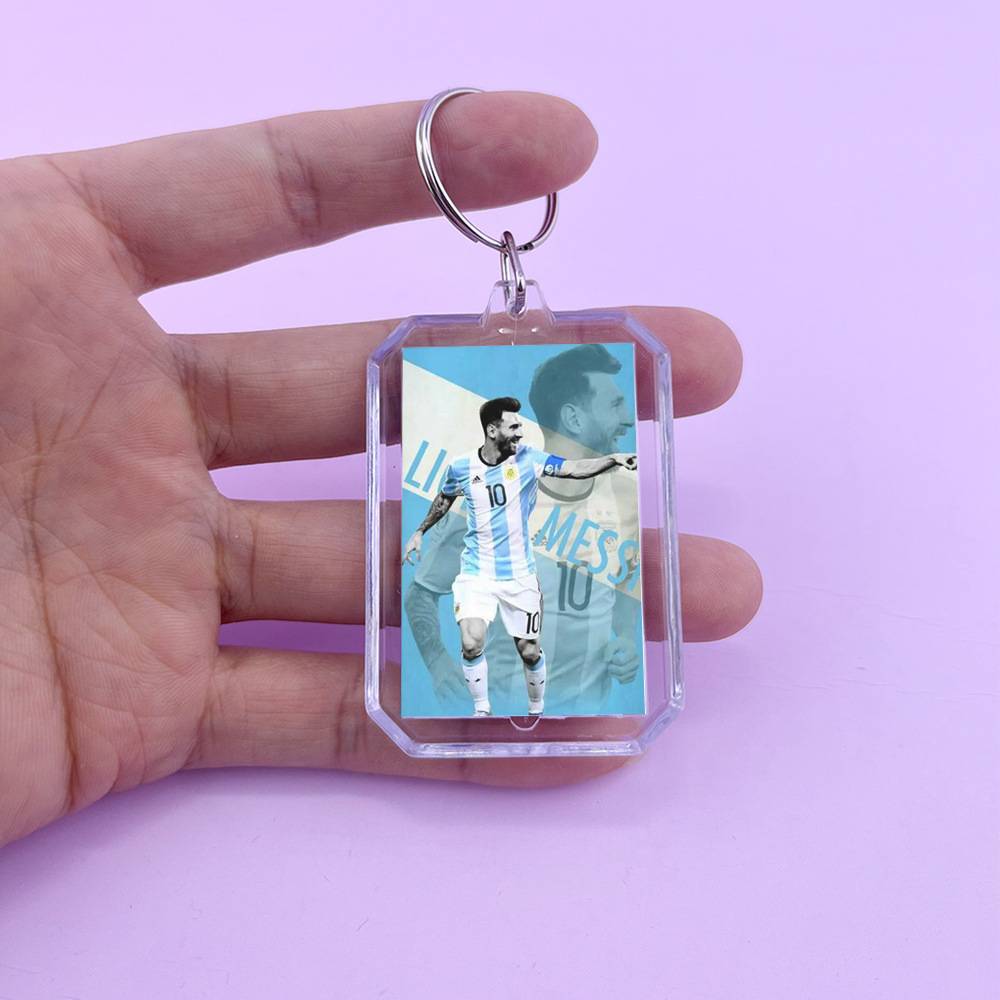 Messi C Rane Marmilbape Argentine Barcelona Real Madrid Football Stars around the keychain chain pendant