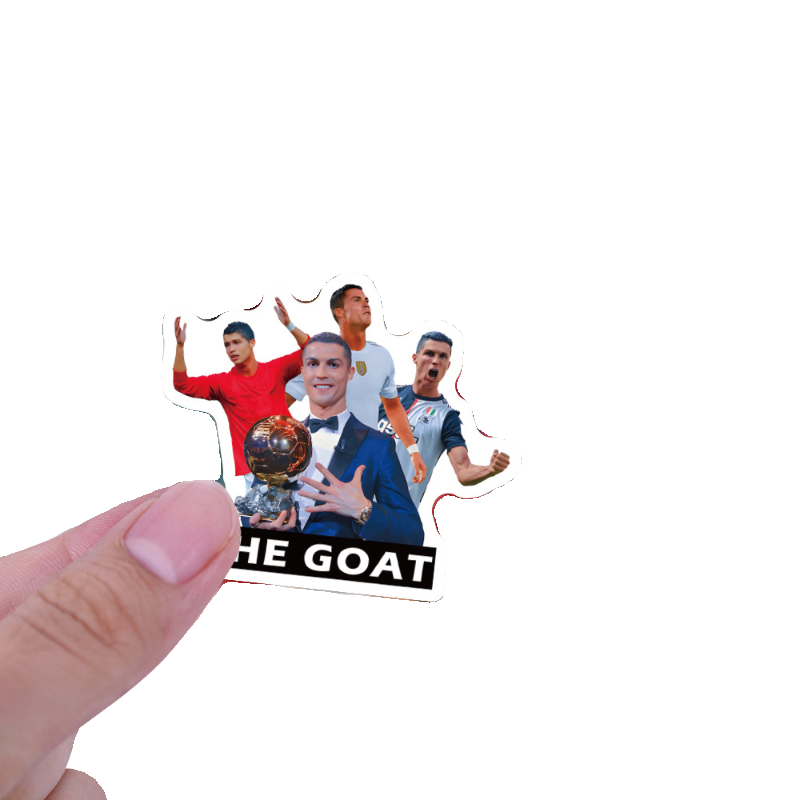 50 European Cup football celebrities C Ronaldo, graffiti stickers car luggage cup water cup waterproof sticker decoration