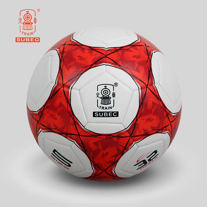 Genuine locomotive Football No. 5 4 soft kick training competition machine sewing, large middle and middle school students special football