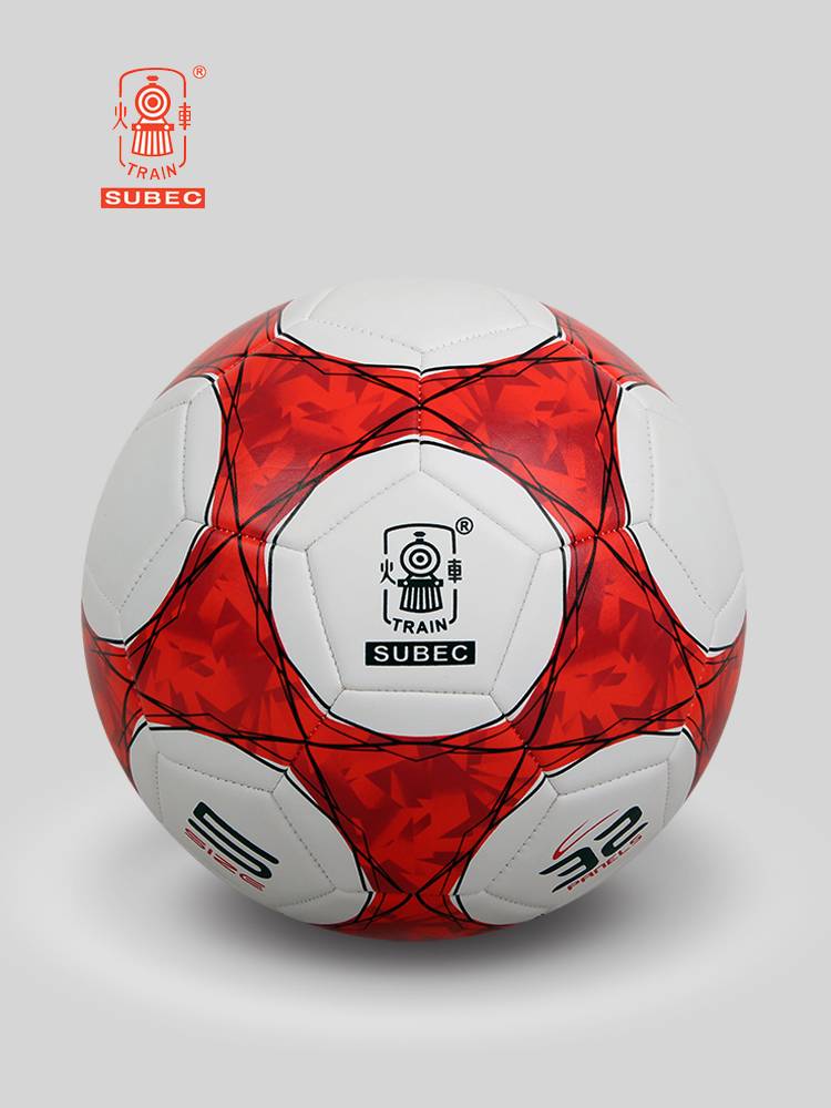Genuine locomotive Football No. 5 4 soft kick training competition machine sewing, large middle and middle school students special football