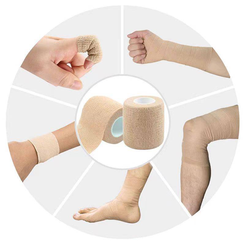 Sports bandages with glued football to protect the ankles of the ankles against spraining