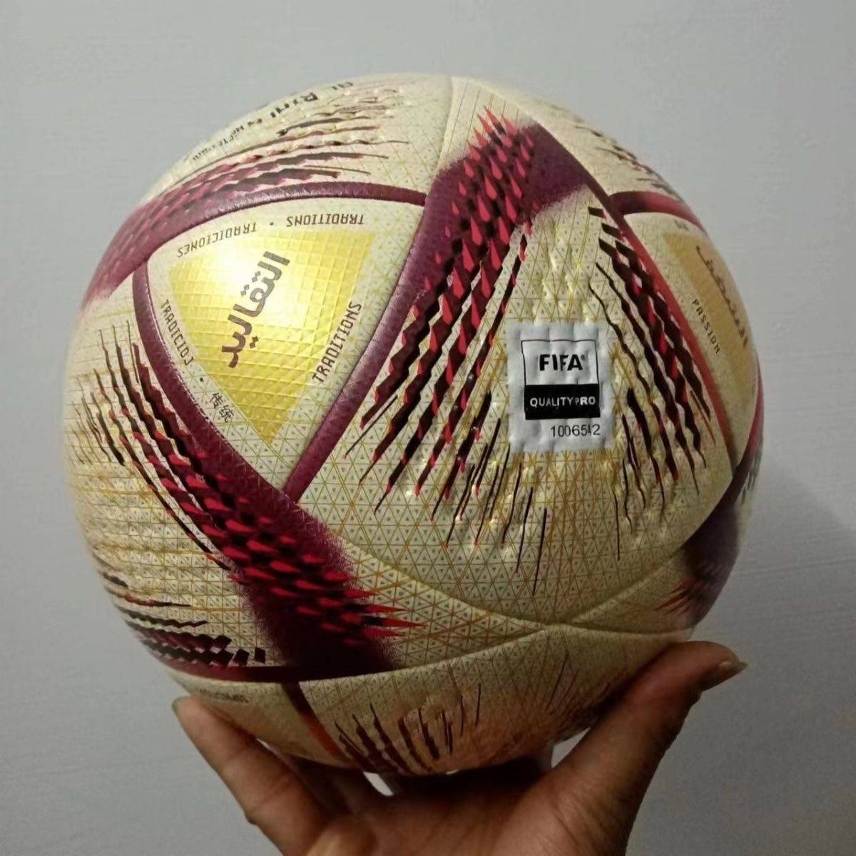 Football 2022 Qatar World Cup Finals Special Ball Messi Signature Cristiano Ronaldo Name Limited Edition