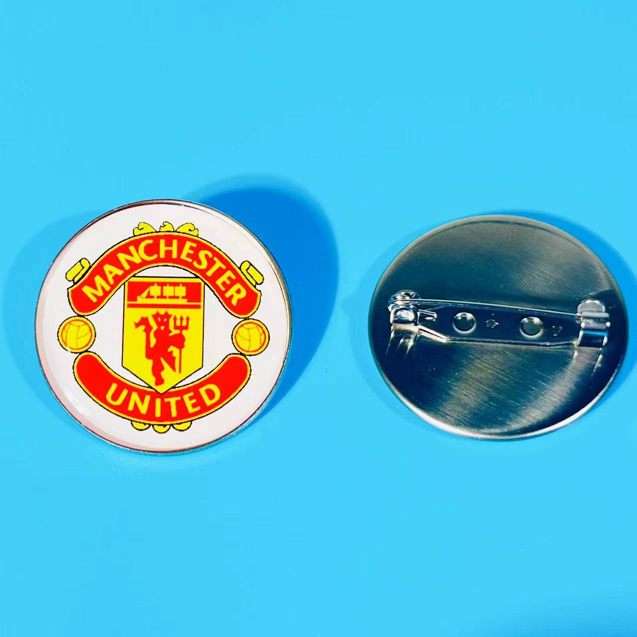 The Champions League Football Team Badge Acupuncture Acupuncture Cested Real Madrid Barcelona Purcer Capital Clothing Jewelry Accessories