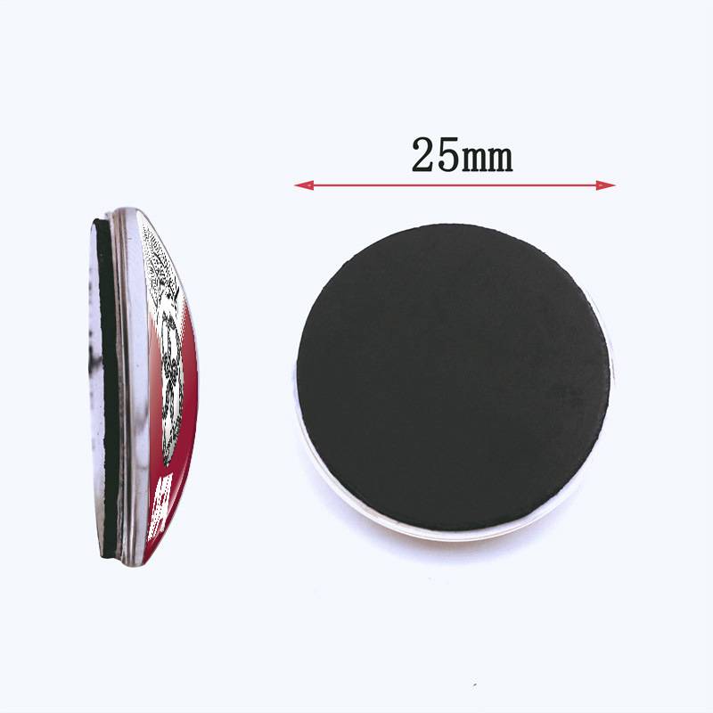 2024 European Cup Refrigerator Patch Time Gem Football Balee Magnetic refrigerator sticker souvenir 25mm