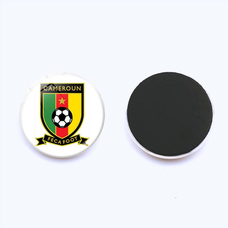 2024 European Cup Refrigerator Patch Time Gem Football Balee Magnetic refrigerator sticker souvenir 25mm