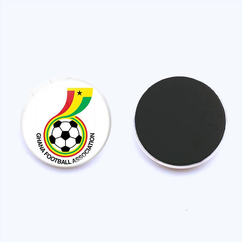 2024 European Cup Refrigerator Patch Time Gem Football Balee Magnetic refrigerator sticker souvenir 25mm