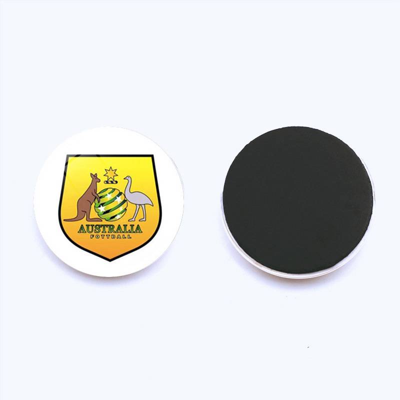 2024 European Cup Refrigerator Patch Time Gem Football Balee Magnetic refrigerator sticker souvenir 25mm