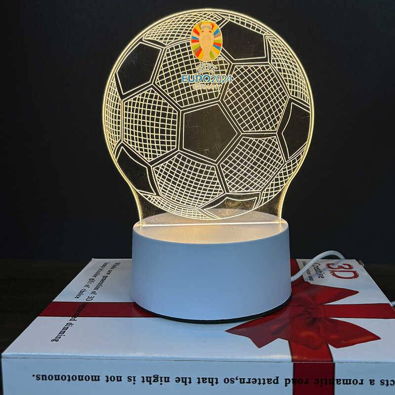 2024 European Cup Football Landscape Surrounding Surrounding Festival Memorial Gifts 3D Creative Night Lantern