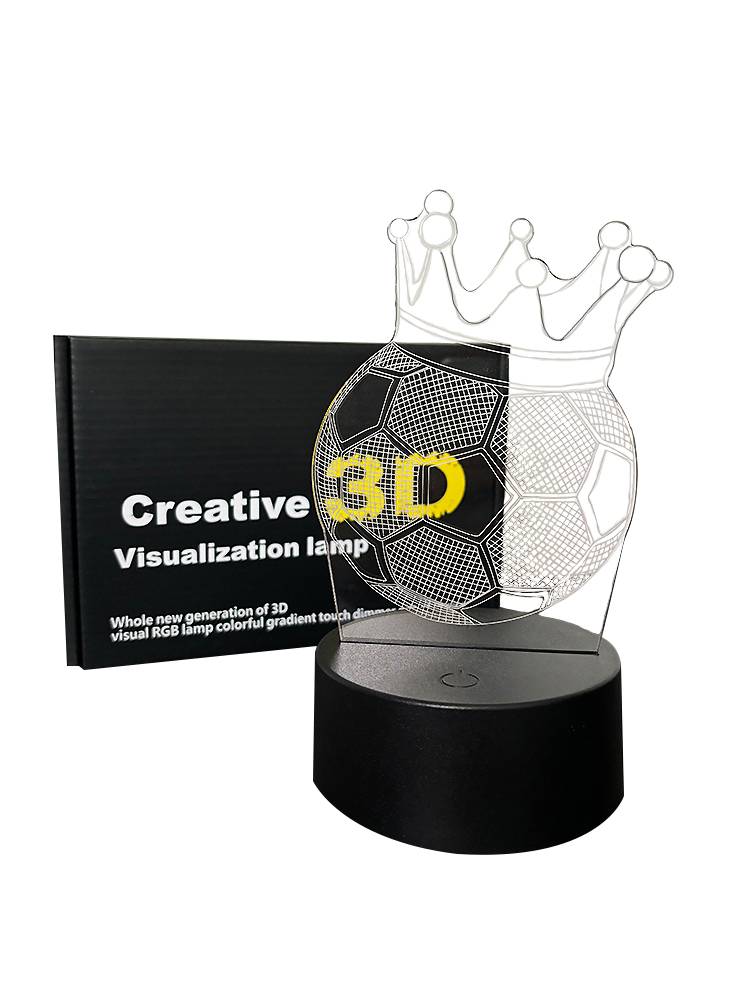 Soccer Night Lamp, European Cup, with a table set for the decorating of the bedroom bar