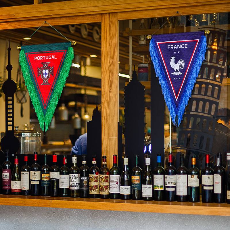 2024 European Cup Flag Decoration World Football Cup Triangle Bar Bar Body Lottery Shop Scenario Fans Supplies