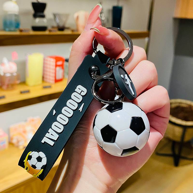 Simulation football pendant-white