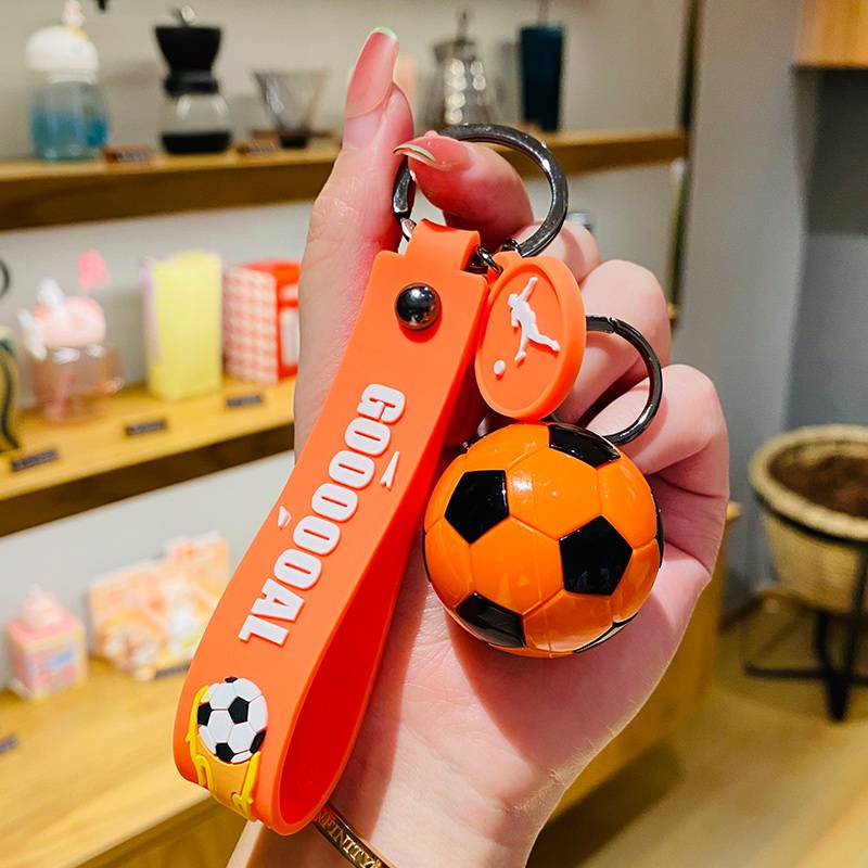 Simulation football pendant-orange