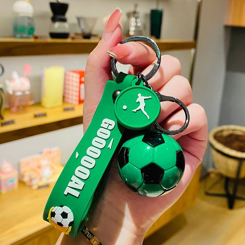 Simulation football pendant-green