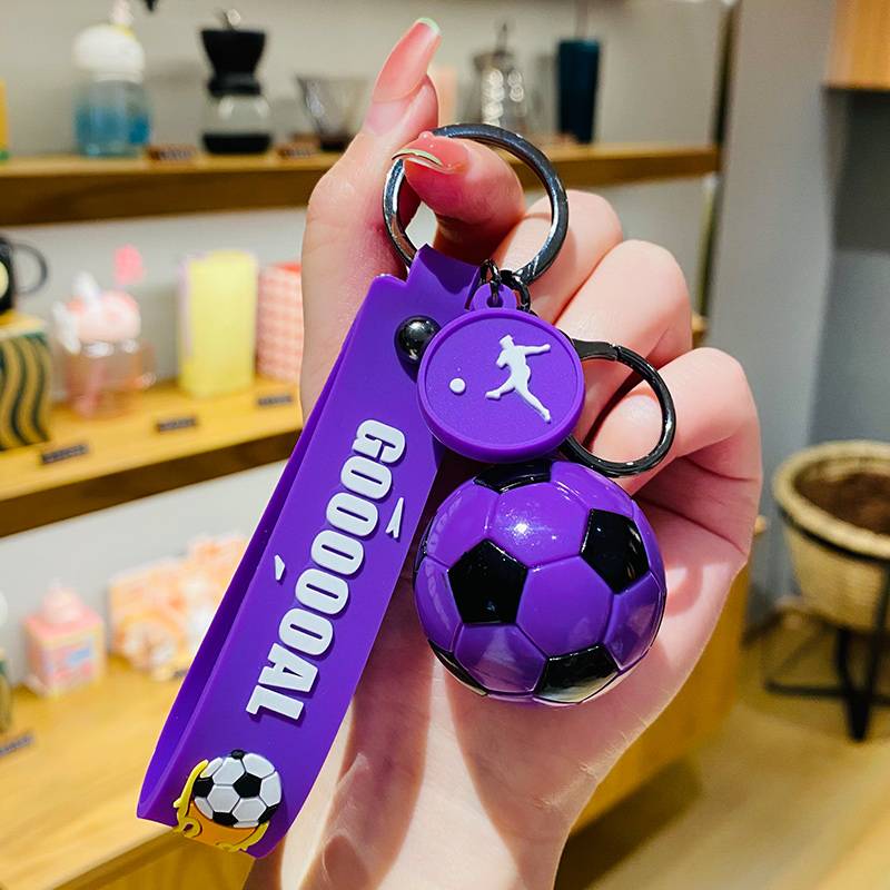 Simulation football pendant-purple