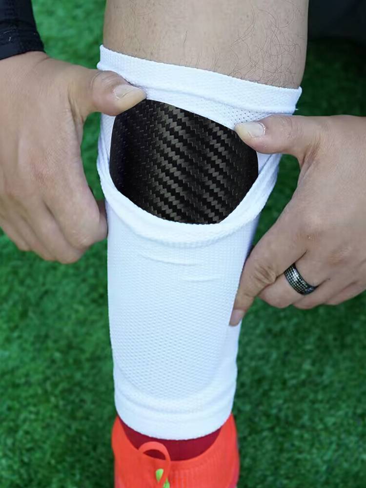 Carbon polar second -generation carbon fiber maintenance leg board adult children omnipotent protective football sheet professional protective gear lightweight shock absorption