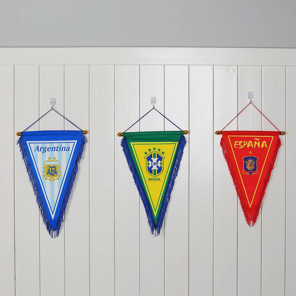 2024 European Cup Football Top 24 Fan Fan Products Bar theme Decoration Exchange Banner French German Triangle Flag