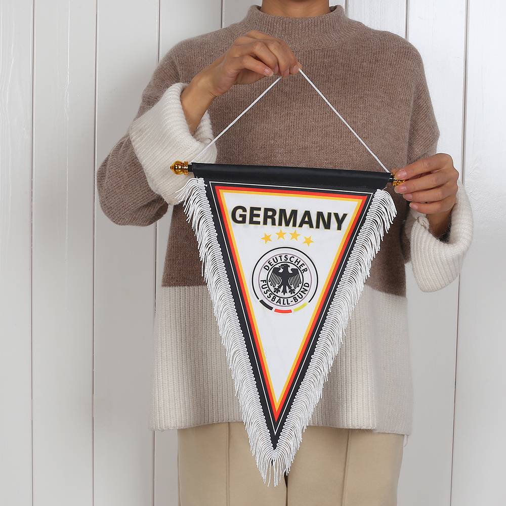2024 European Cup Football Top 24 Fan Fan Products Bar theme Decoration Exchange Banner French German Triangle Flag
