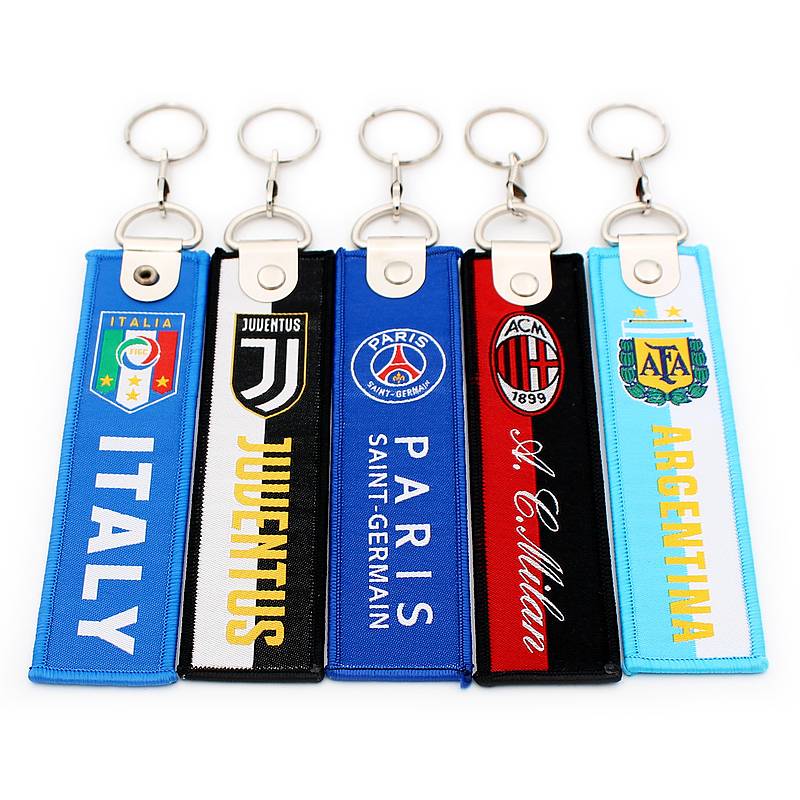 2022 Qatar World Cup Football Furniture AC Milan Real Barca Barbag Backbag Keychane Keychane