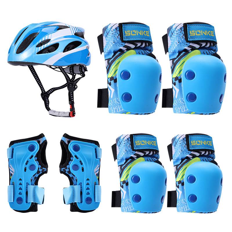 Children's protective gear set Children's helmet skating shoe knee skateboard skateboard turtle protective bicycle club
