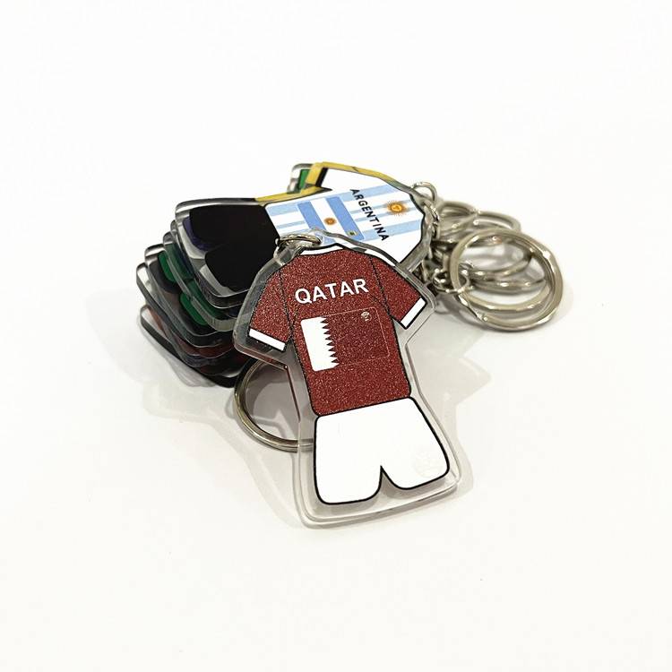2022 Qatar World Cup Football Key Buckle Swear Peripheral Gift Souvenirs France, France, Brazil, Brazil, France
