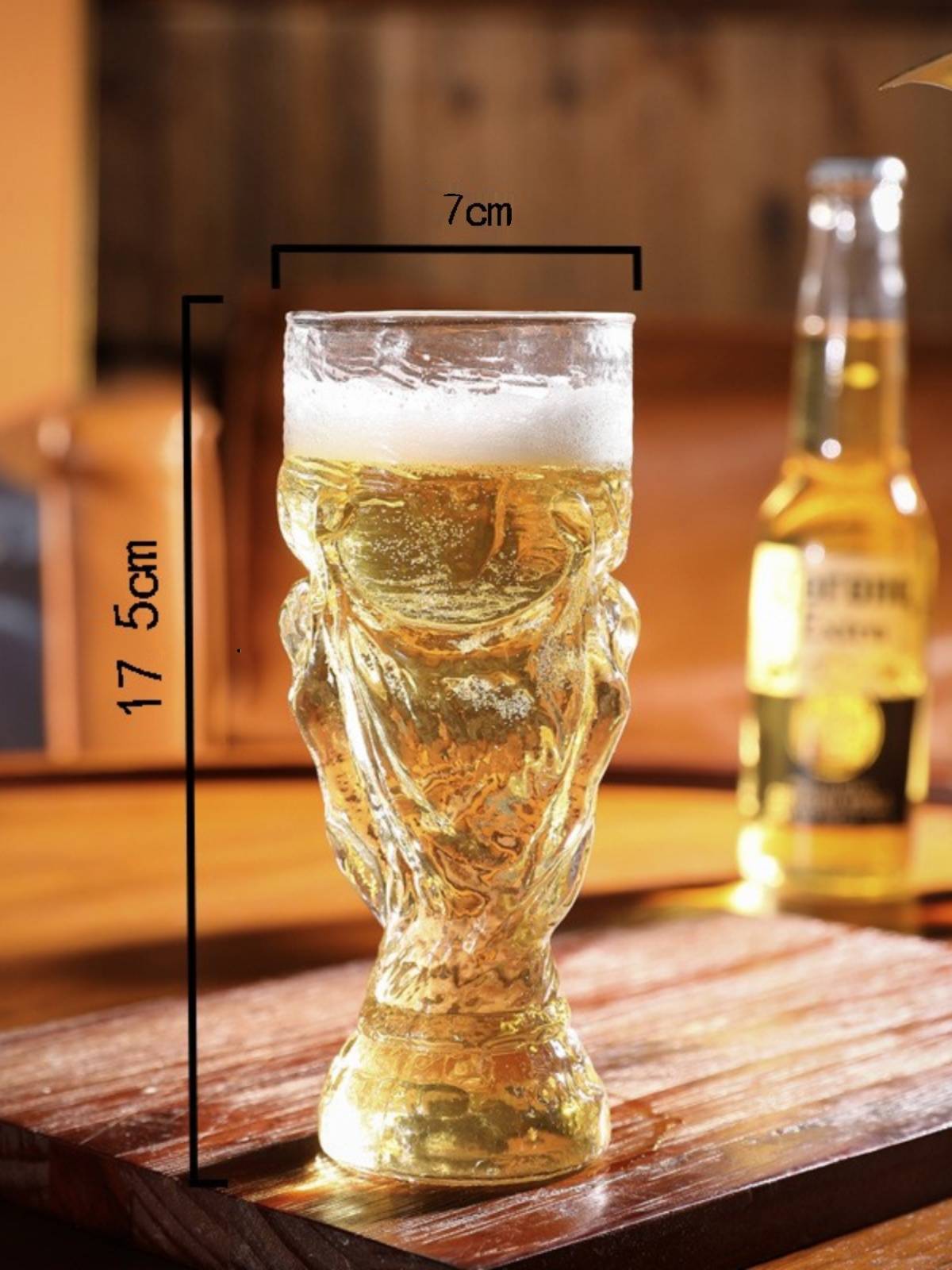 2024 European Cup Beer Cup Dali God Cup Football Glass Cup Wine bar barbecue restaurant KTV fan supplies
