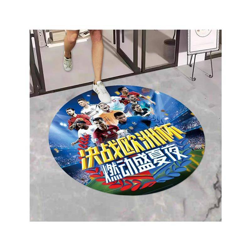 European Cup ground sticker carpet bar KTV decorative barbecue shop color football theme scene laying supplies