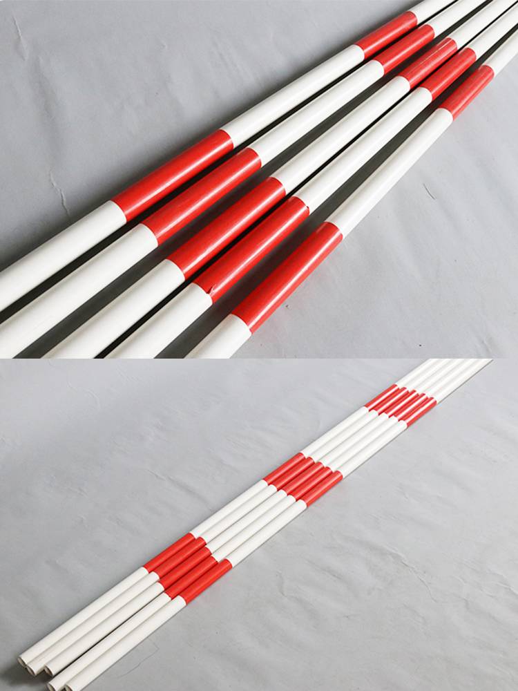 Hot -selling rubber base training logo rod reversing red and white police flag football equipment basketball winding practice supplies