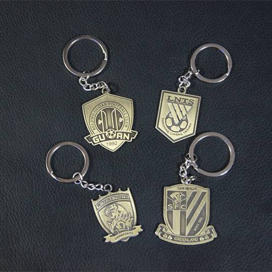 The Super League Club Shanghai Shenhua Beijing Guoan Guangzhou Greater Shandong Luneng team emblem metal keychain