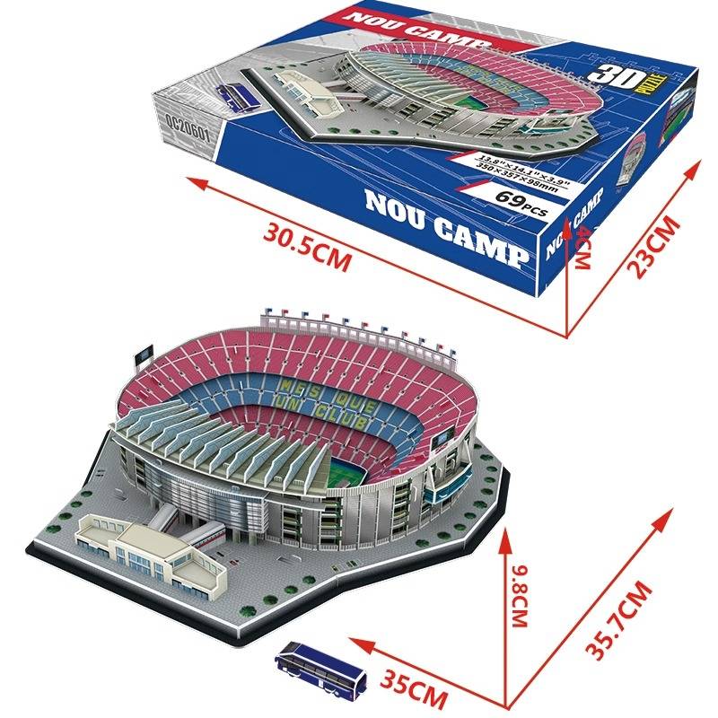 Real Madrid Bernard Ubasamano Camp Football Model DIY Boys Daily Gift Messi Cristian Puzzle World Cup