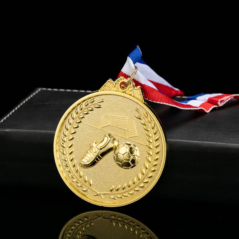 Taking medal custom school football competition Metal medal Student gold, silver bronze medal souvenirs fans products print words