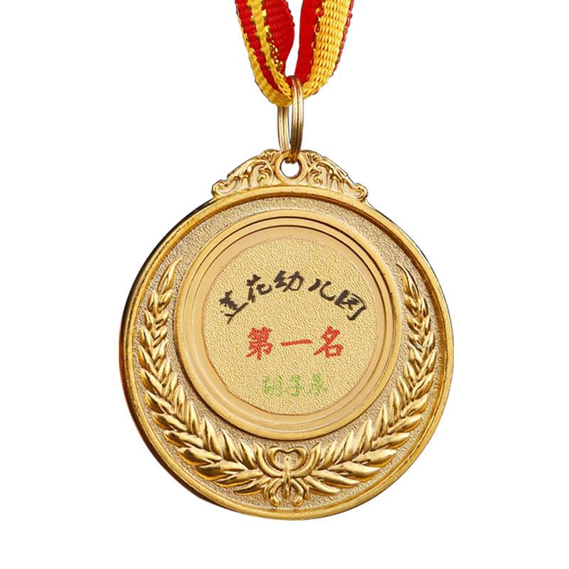 Taking medal custom school football competition Metal medal Student gold, silver bronze medal souvenirs fans products print words