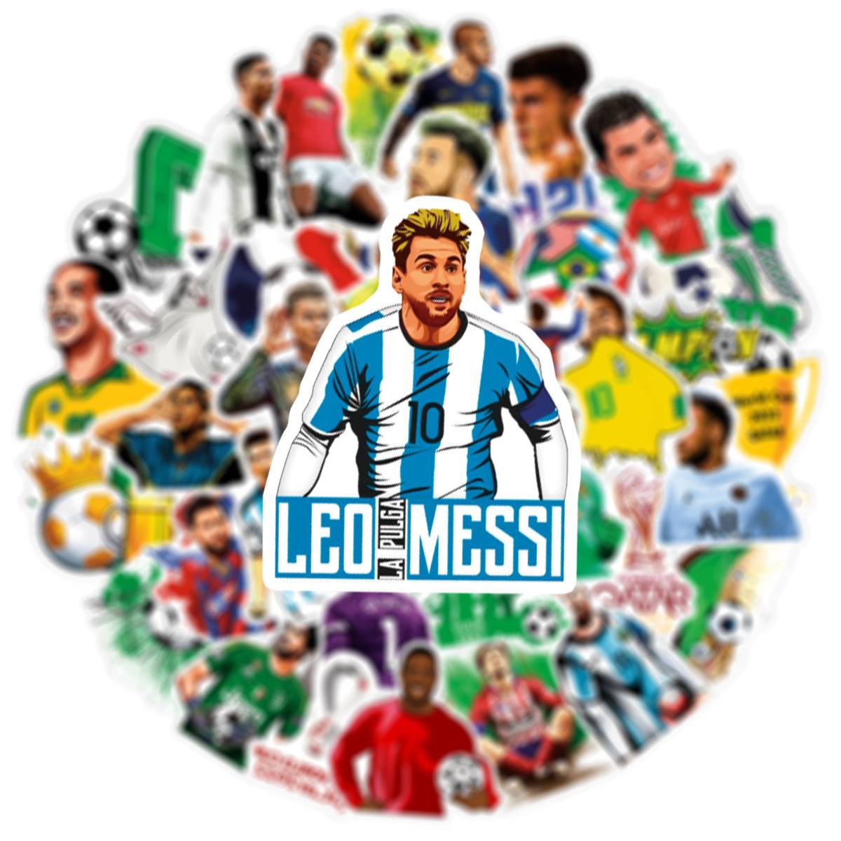 50 football 2024 European Cup element graffiti stickers car notebook guitar decorative waterproof stickers